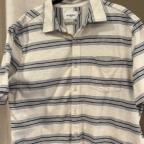 Men's Goodfellow & Co. Cotton Dog Bone Button Down, Size Large - Picture 2 of 6
